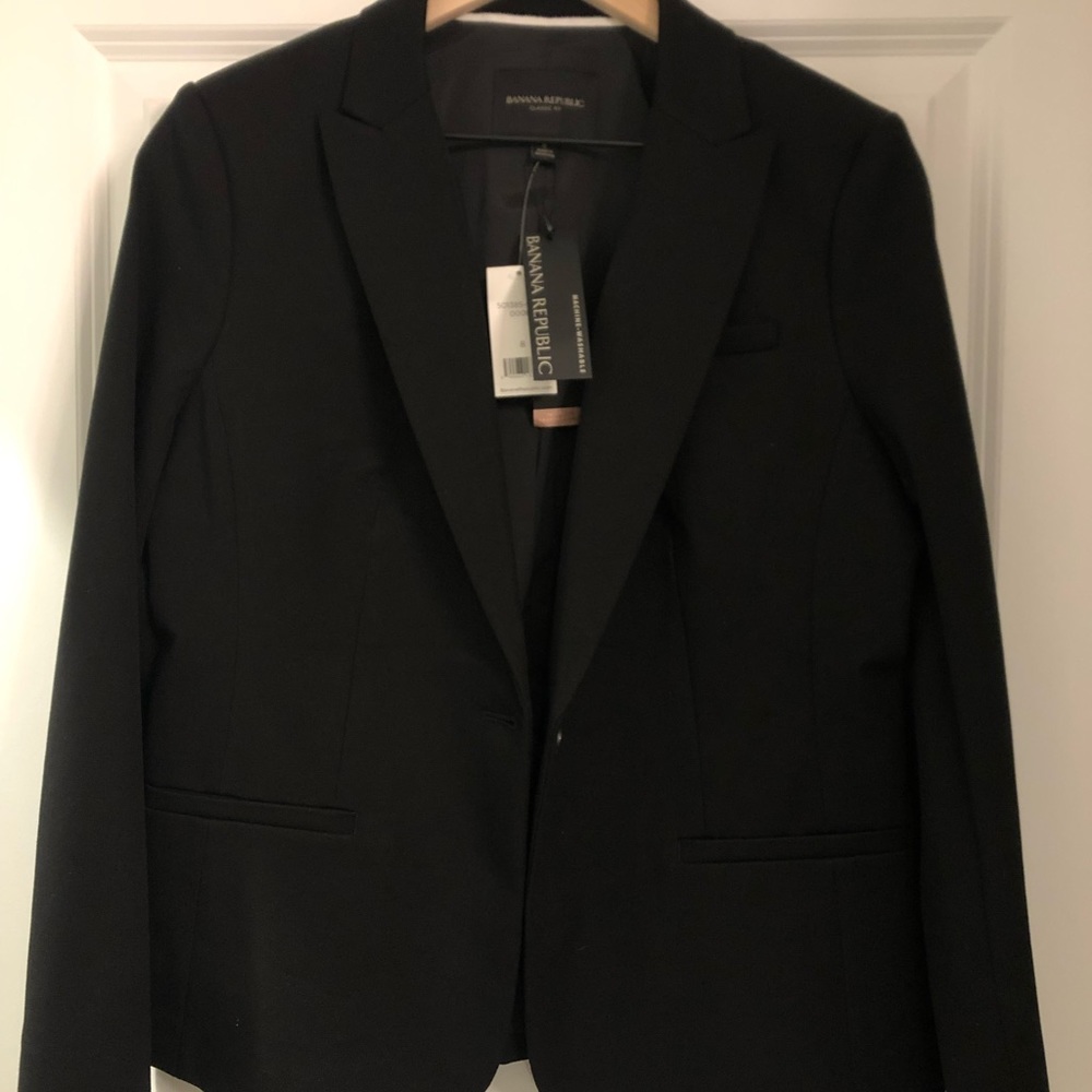 NEW Banana Republic Black Blazer
